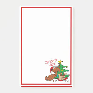Notas Post-it® Navidades Vibes Dachshund Dog Post-It Notes