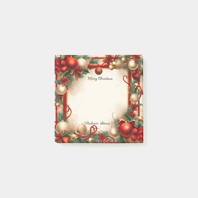 Notas Post-it® Navidades y vacaciones (Anverso)