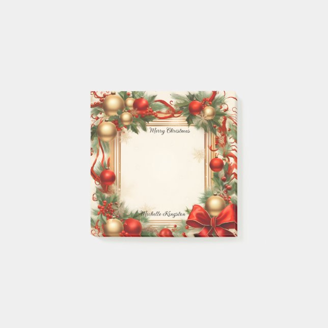 Notas Post-it® Navidades y vacaciones (Anverso)