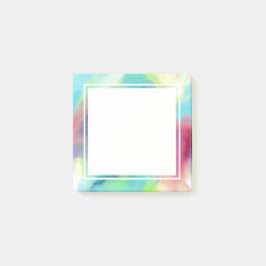 Notas Post-it® Nebulosa color verde y rojo moderno