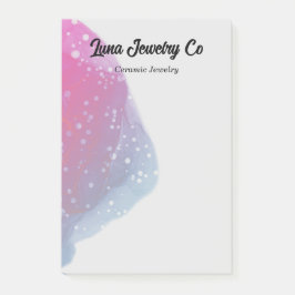 Notas Post-it® Negocio arcoiris rosa pintado