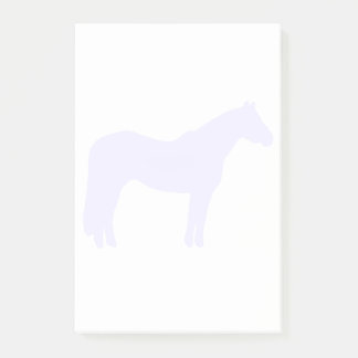 Notas Post-it® Negocio de Entrenador de Caballos Azul Simple y Mo