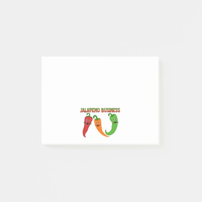 Notas Post-it® Negocio del Jalapeno (Anverso)