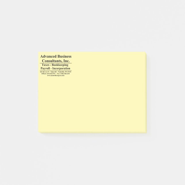 Notas Post-it® Negocios Avanzados (Anverso)