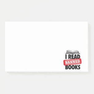 Notas Post-it® Negrita “Leí Libros Prohibidos” Librero