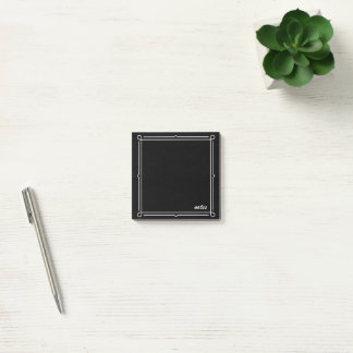 Notas Post-it® Negro con marco blanco