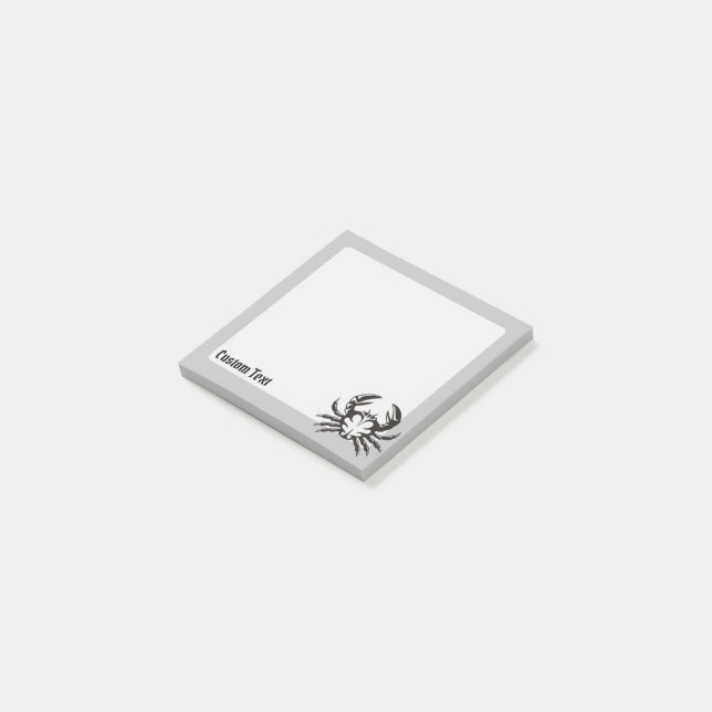 Notas Post-it® Negro de cangrejo (En perspectiva)