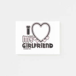 Notas Post-it® negro i luv 1