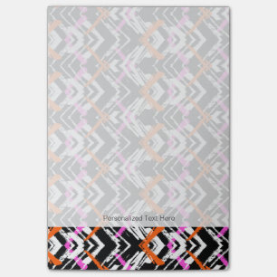Notas Post-it® Negro, naranja, y modelo dibujado mano de la