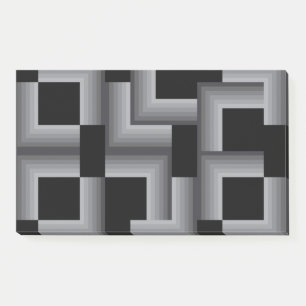 Notas Post-it® Negro, plata, fresco, único, moderno y de moda