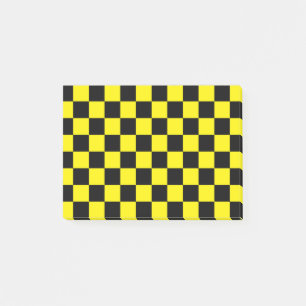 Notas Post-it® Negro y amarillo revisado