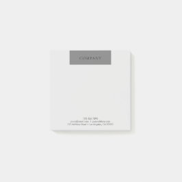 Notas Post-it® Negro y gris simples minimalistas modernos del