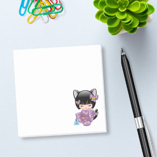 Notas Post-it® Neko Kokeshi Doll - Chica Geisha