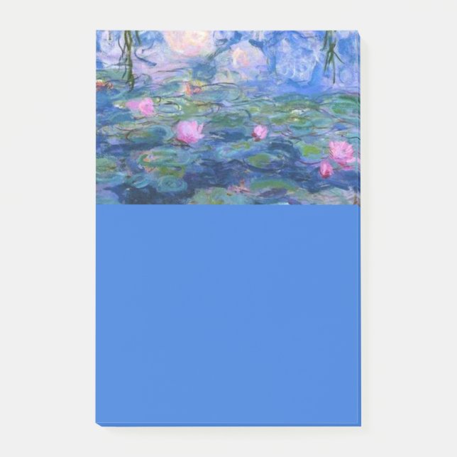 Notas Post-it® Nenúfares de Monet (Anverso)