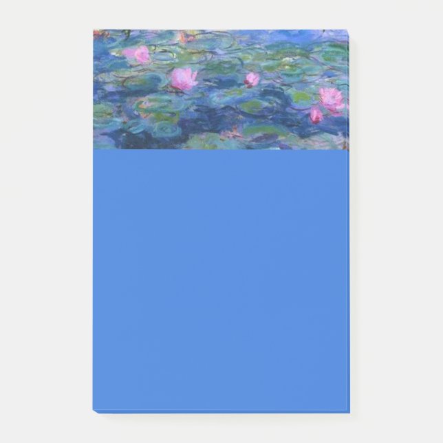 Notas Post-it® Nenúfares de Monet (Anverso)