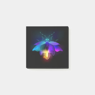 Notas Post-it® Neon Firefly en negro