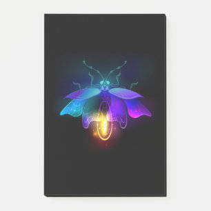 Notas Post-it® Neon Firefly en negro