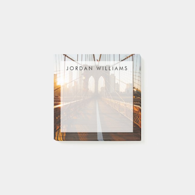 Notas Post-it® New York City Brooklyn Bridge Sunrise (Anverso)