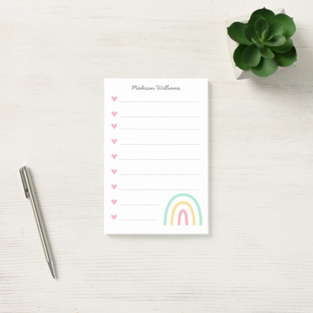 Notas Post-it® nice rainbow (Oficina)