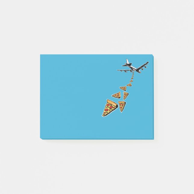 Notas Post-it® Ninguna guerra más pizza (Anverso)