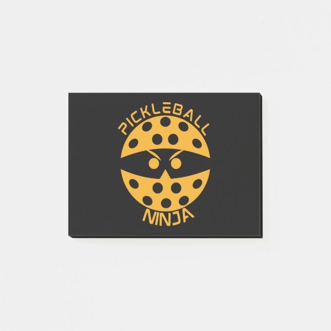 Notas Post-it® ninja del baloncesto - naranja (Anverso)