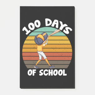 Notas Post-it® Niños 100 días de escolares 100 días de béisbol