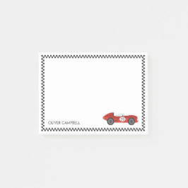 Notas Post-it® Niños con tarjeta de raza roja personalizados