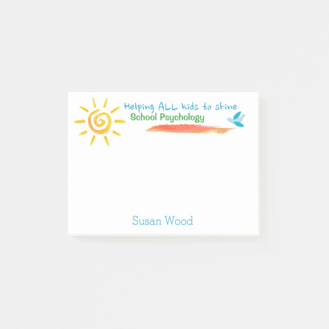 Notas Post-it® Niños de ayuda para brillar post-it de la (Anverso)