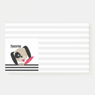 Notas Post-it® Niños divertidos dibujos animados perro cachorro