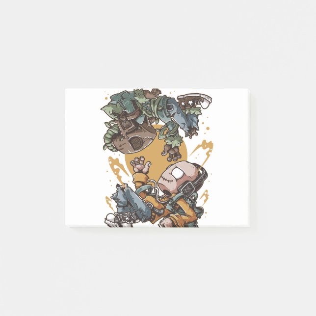 Notas Post-it® Niños Humanos Y Árboles (Anverso)