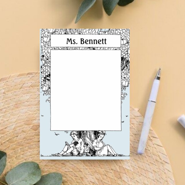 Notas Post-it® Niños leyendo bajo un árbol (Subido por el creador)