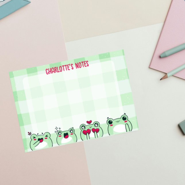 Notas Post-it® Niños Lindos Verdes Personalizables Manga Dibujos  (Subido por el creador)