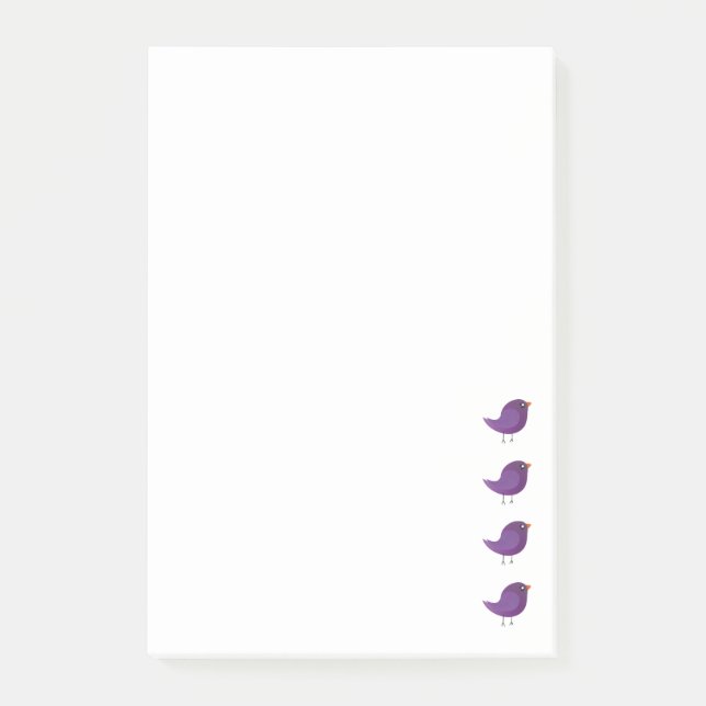 Notas Post-it® Niños pajarito lindo   (Anverso)