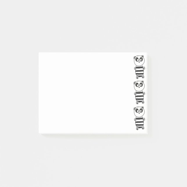 Notas Post-it® Niños Panda    (Anverso)