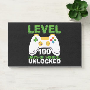 Notas Post-it® Nivel 100 Días De Escuela Desbloqueado Jugador Vid