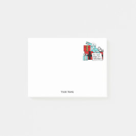 Notas Post-it® No abrir hasta que Navidad presente navidad