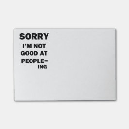 Notas Post-it® No bueno en la gente - Ing