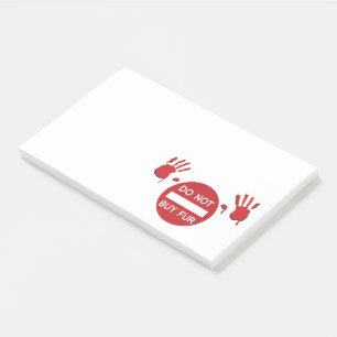 Notas Post-it® No comprar Pie