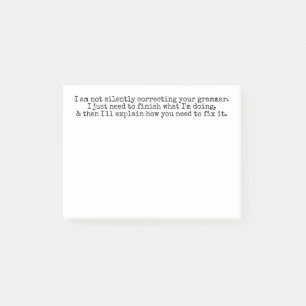 Notas Post-it® No Corrige Silenciosamente Su Gramática (Todavía)
