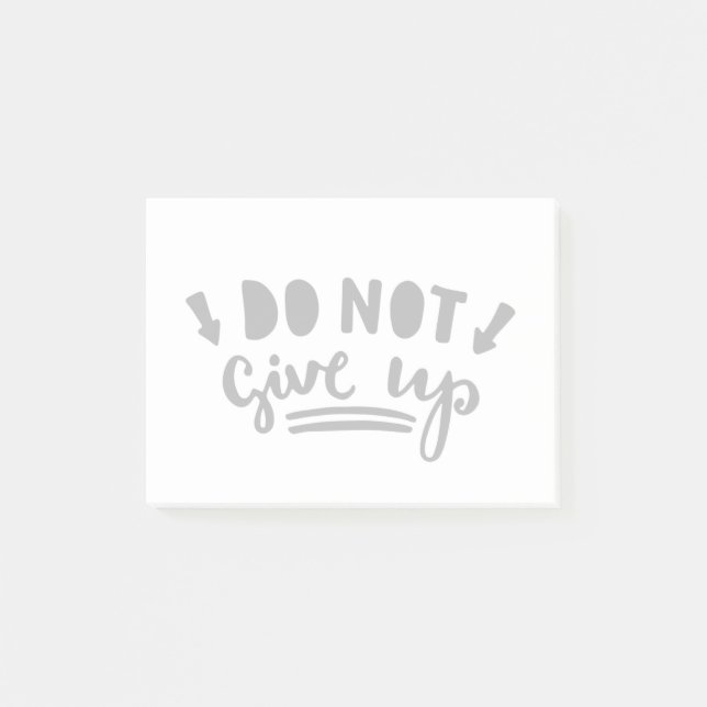 Notas Post-it® No dé para arriba (Anverso)
