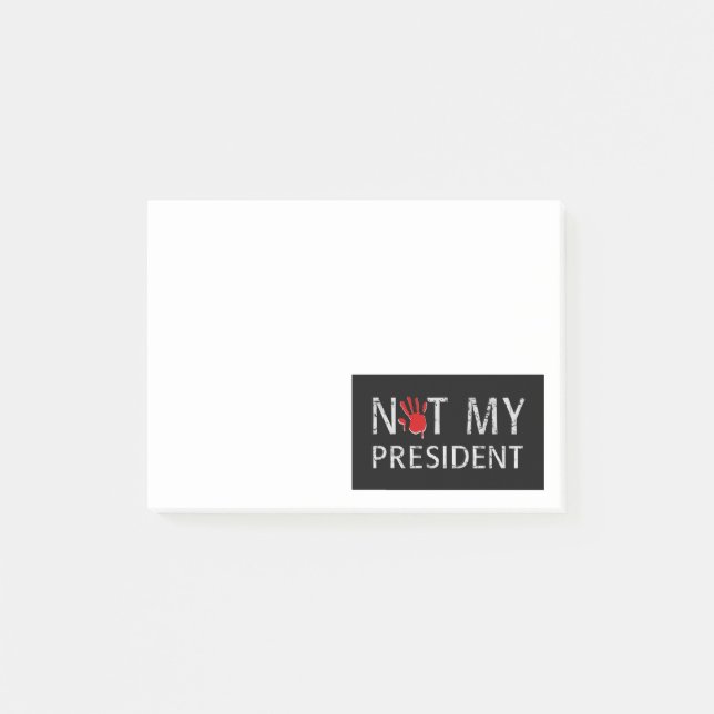 Notas Post-it® No es mi presidente (Anverso)