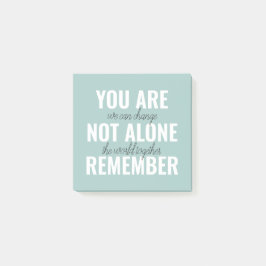 Notas Post-it® No Estás Sola Recuerda La Pista De Inspiración