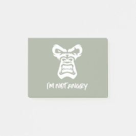 Notas Post-it® No estoy enojado, el mono