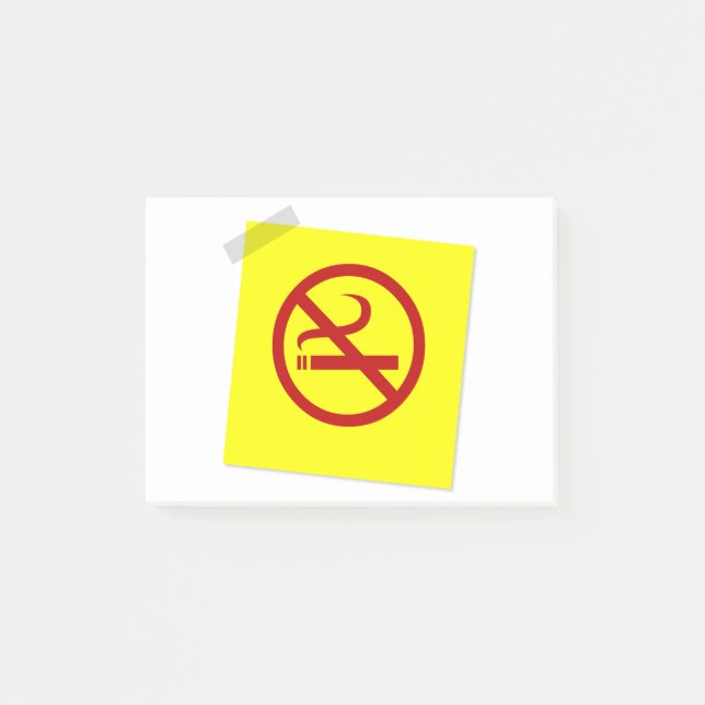 Notas Post-it® No fumar (Anverso)