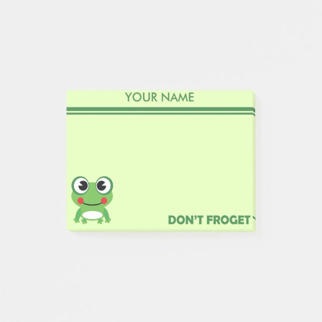 Notas Post-it® No hace Froget (Anverso)