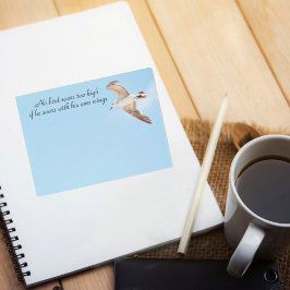 Notas Post-it® No hay pájaro con una gaviota muy alta en azul vio