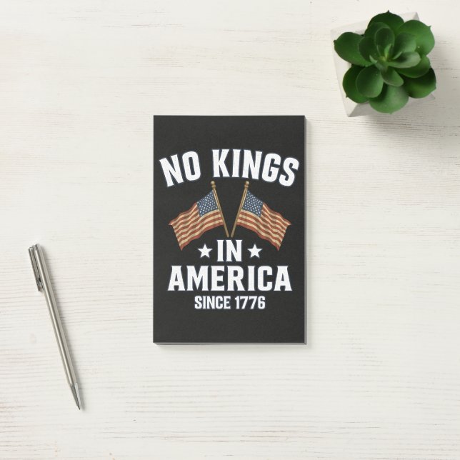 Notas Post-it® No Hay Reyes En América Desde 1776 (Oficina)