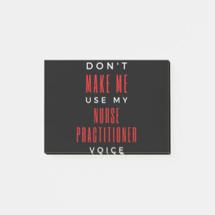 Notas Post-it® No me obligues a usar mi voz profesional de enferm