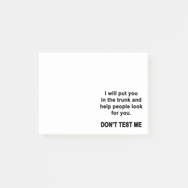 Notas Post-it® No Me Tientes (Anverso)