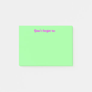Notas Post-it® "No olvide" el post-it